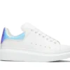 ALEXANDER MCQUEEN  LEATHER PLATFORM TRAINERS SNEAKERS-LASER