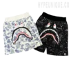 BAPE Space Camo Shark Sweat Shorts