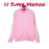 Palm Angels Track Jacket Almond Blossom/White