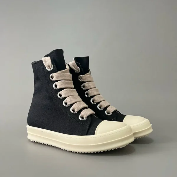 Rick Owens DRKSHDW Fogachine Cotton Denim Megalace High 'Black Milk'