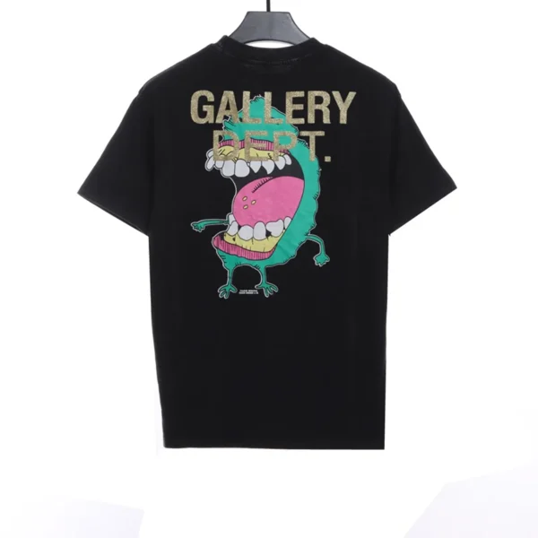Gallery Dept Distressed Washed Mouth Monster T-Shirt Reps