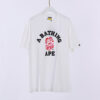 BAPE ABC CAMO COLLEGE TEE MENS - Pink Logo